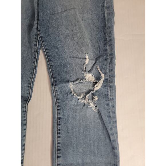 Frame Jeans Womens SZ 27 Le Original Straight High Rise Button Fly Distressed - Picture 3 of 10
